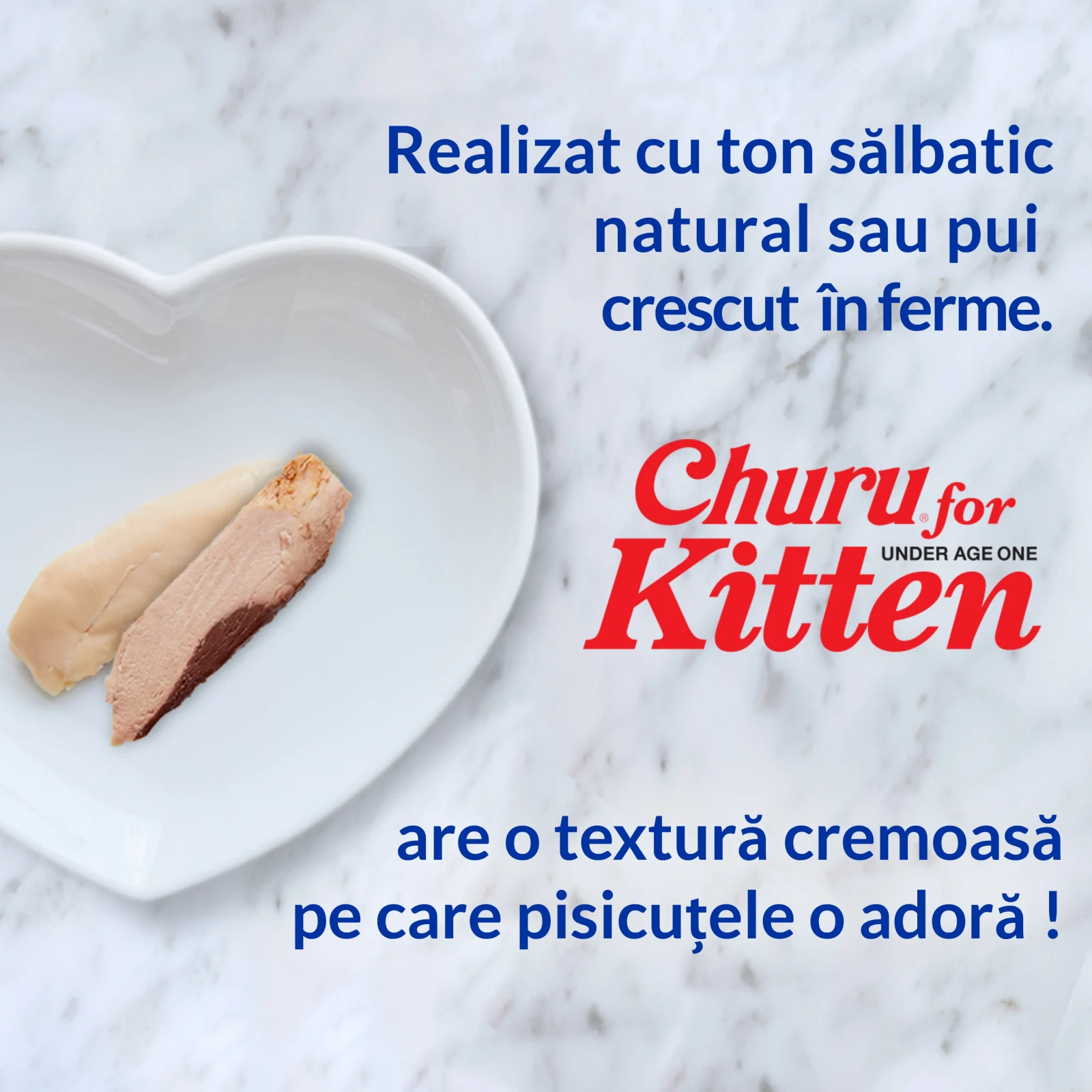Churu Recompensa Cremoasa Kitten cu Ton - imagine 3